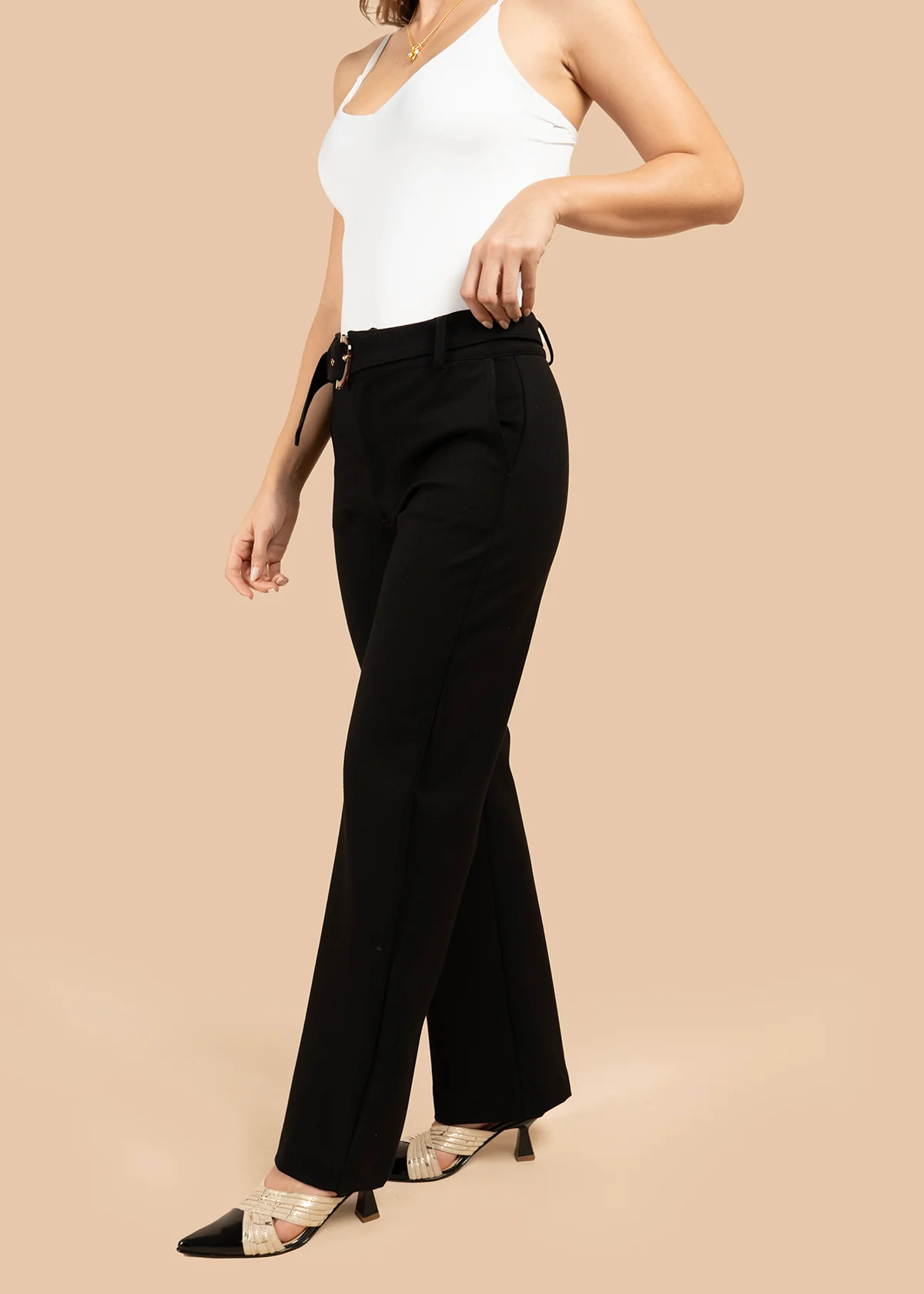 Pantalón color negro 105857 - Image 3