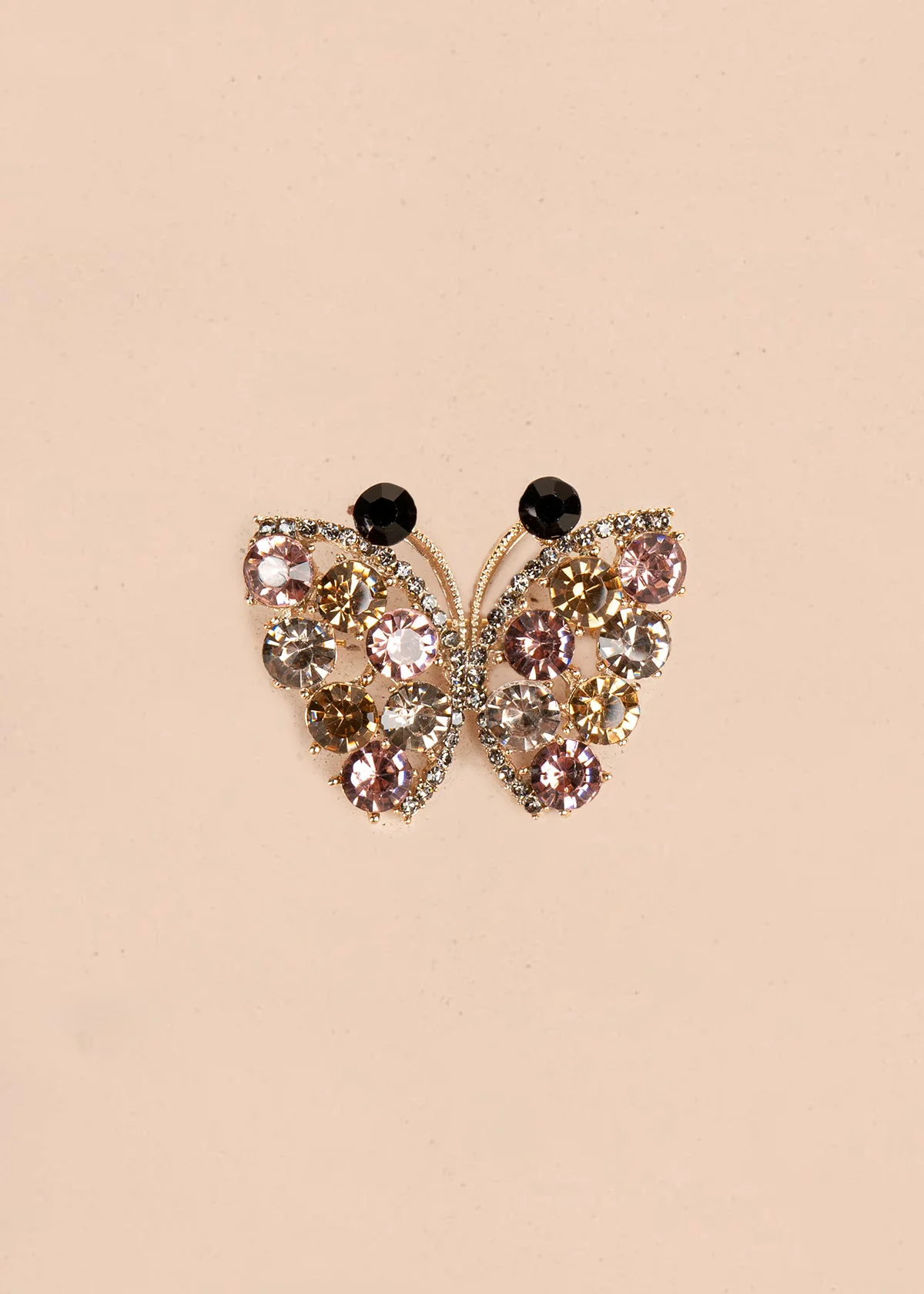 Prendedor de mariposa color rosa 106826