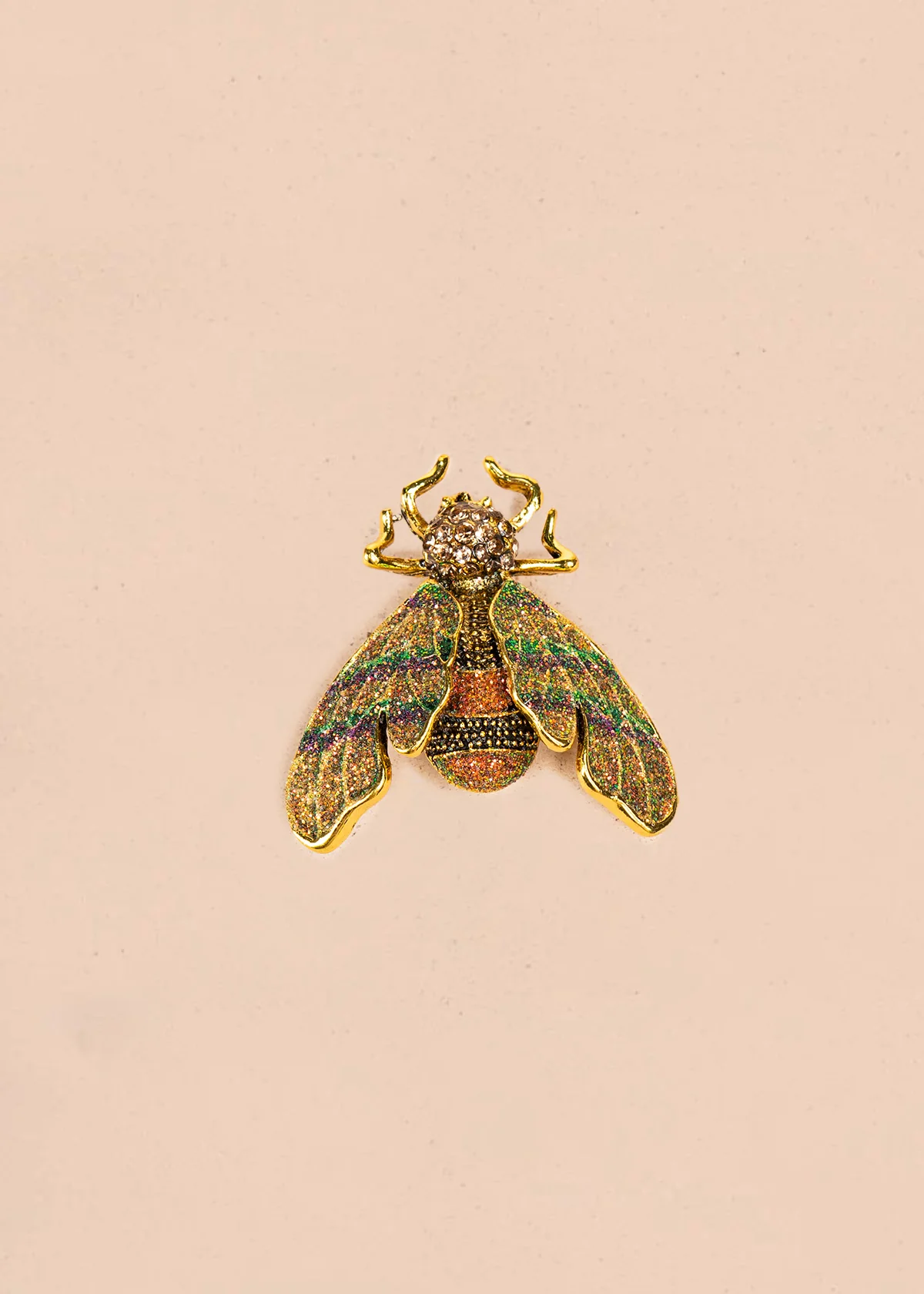 Prendedor de mosca color naranja 106821