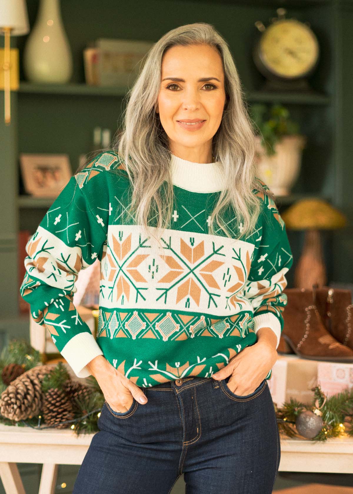 Saco navideño color verde 106173 - Image 2