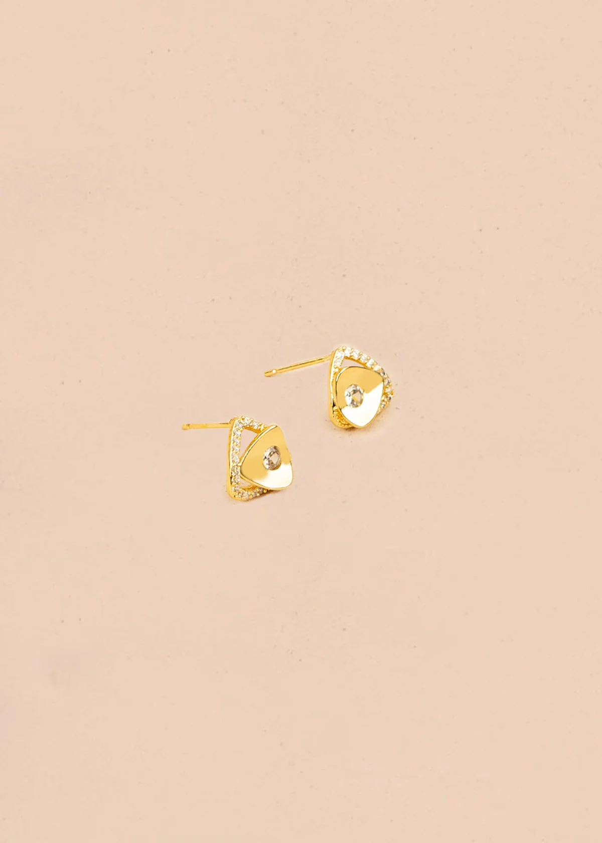 Set x3 aretes color dorado estrella y piedras 106357 - Image 4