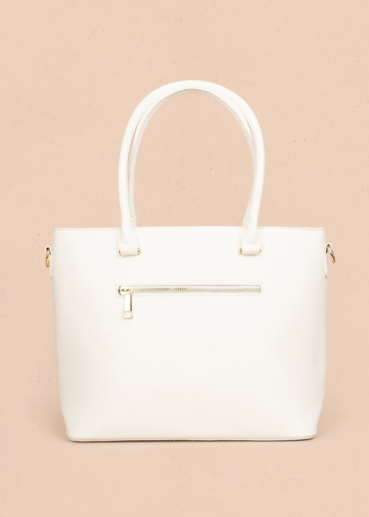 Bolso tipo shopping color crema con grabado tipo espiga 106289 - Image 5