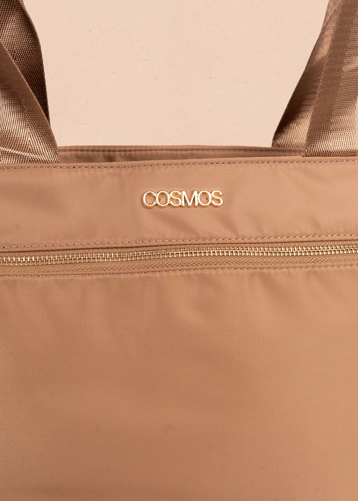 Bolso tipo shopping color caqui con bolsillo frontal 106290 - Image 5