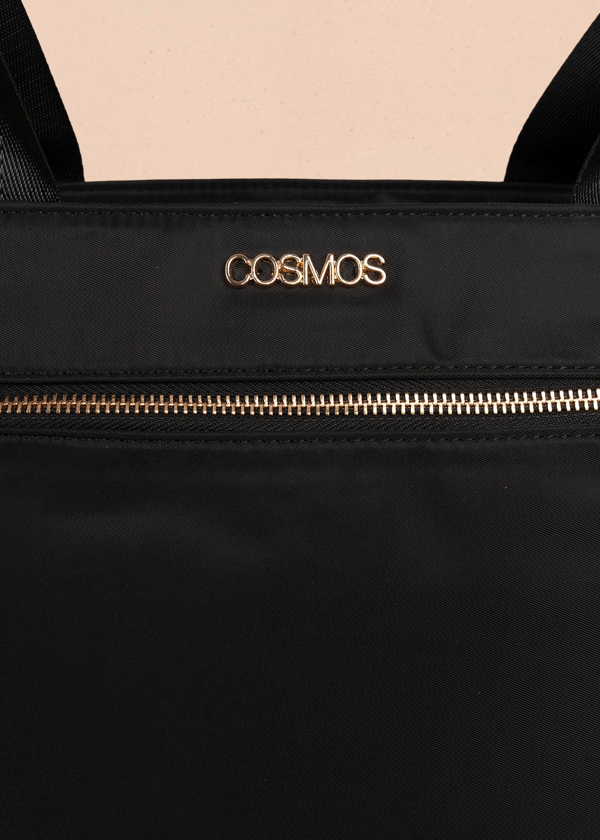 Bolso tipo shopping color negro con bolsillo frontal 106290 - Image 2