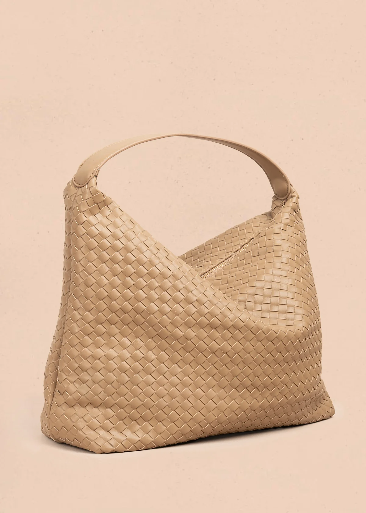 Bolso tipo shopping color moca 106974 - Image 3