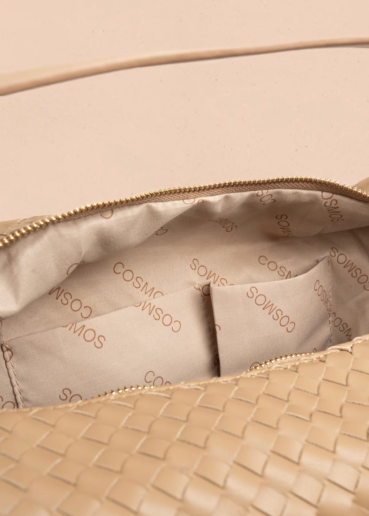 Bolso tipo shopping color moca 106974 - Image 7