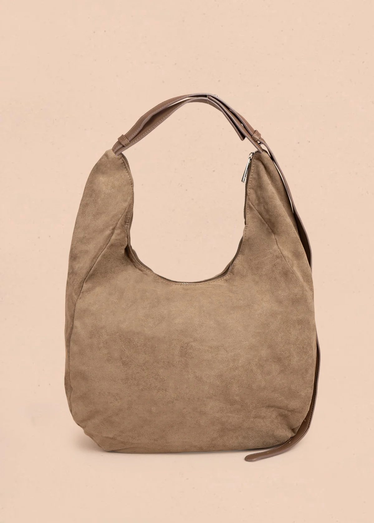 Bolso tipo shopping color moca con taches 106291 - Image 4