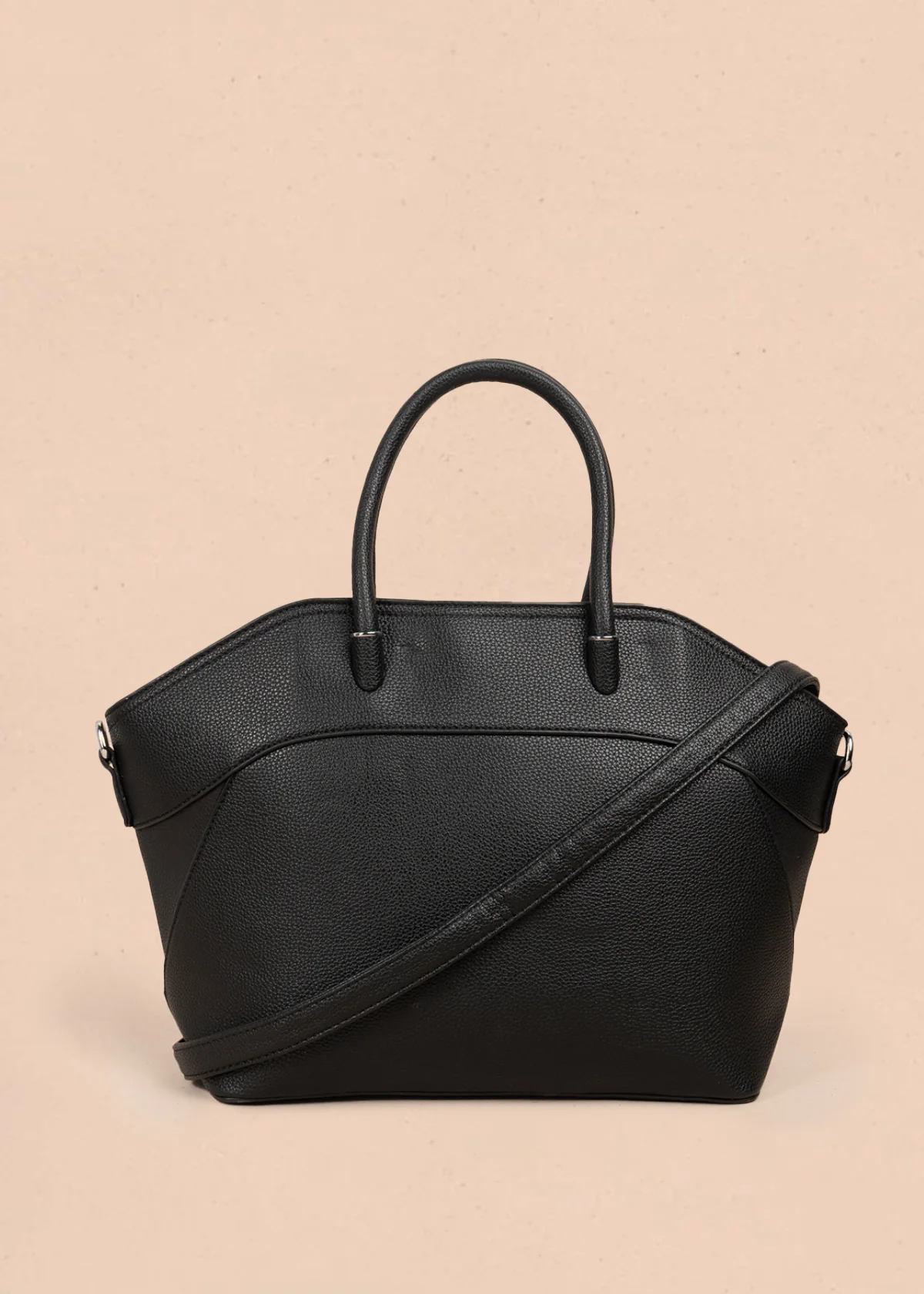 Bolso shopping color negro 106976 - Image 3