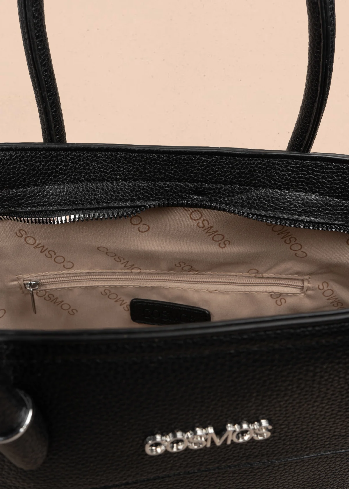 Bolso shopping color negro 106976 - Image 5