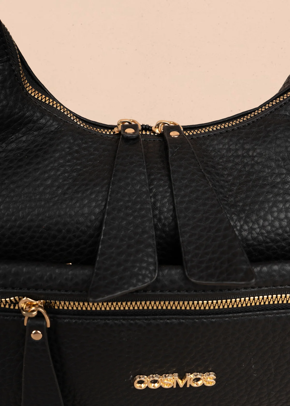 Bolso tipo shopping color negro silueta hobo 106330 - Image 3