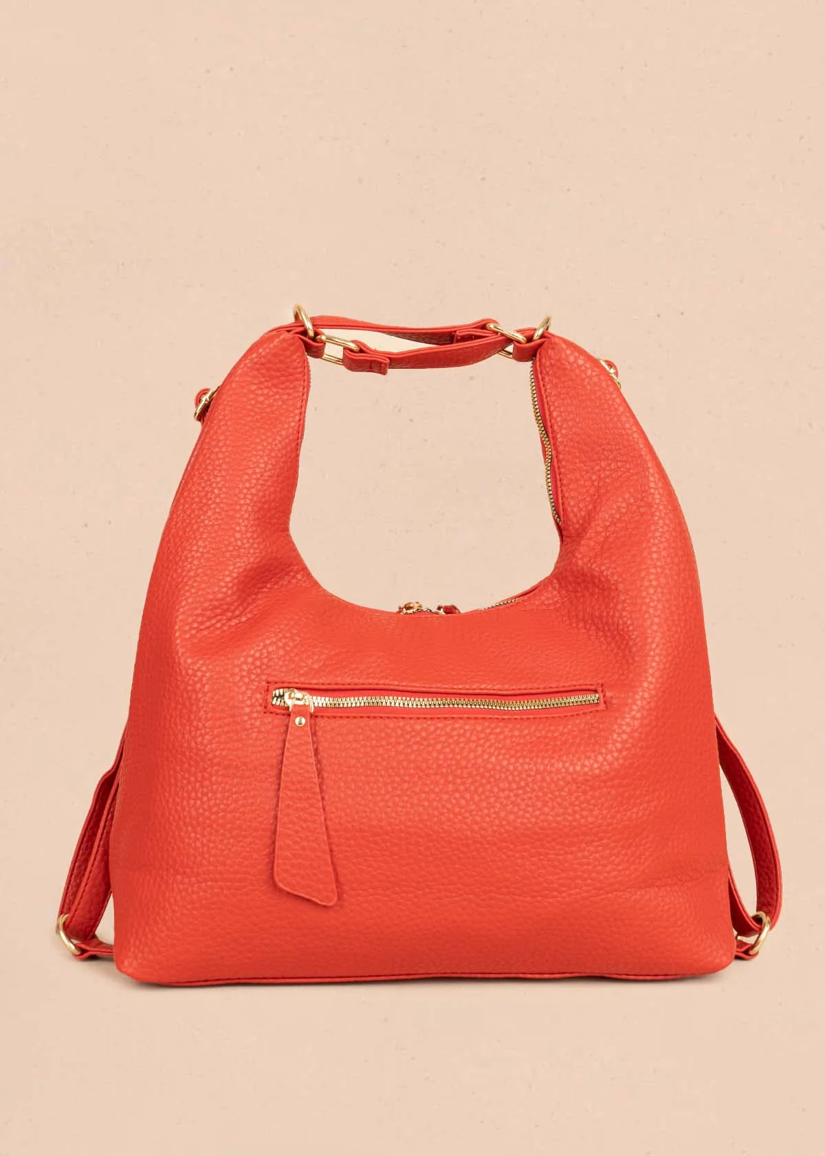 Bolso tipo shopping color rojo silueta hobo 106330 - Image 5