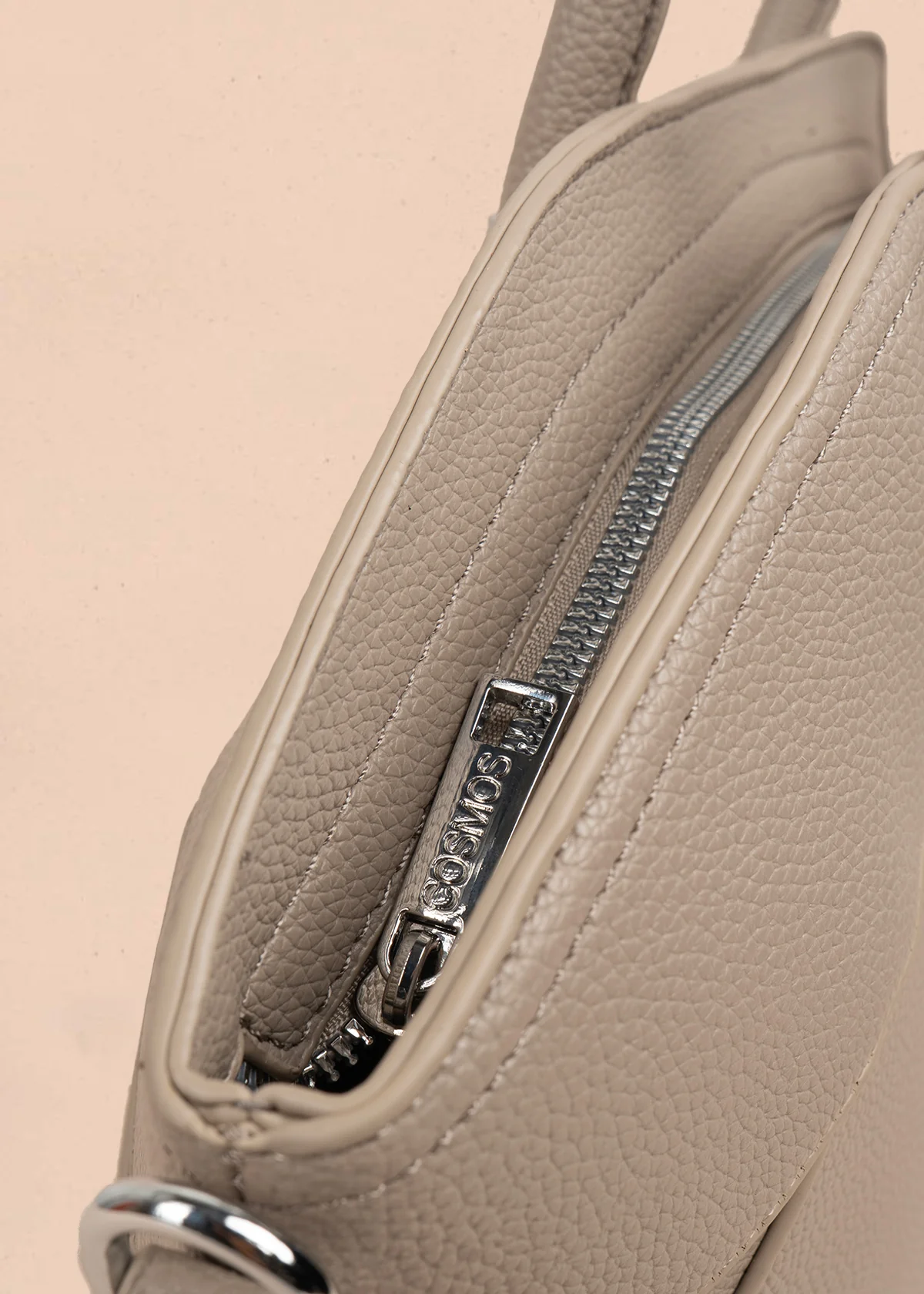 Bolso shopping color taupe 106976 - Image 2
